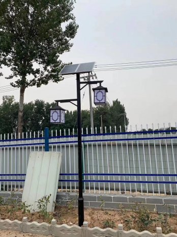 古鎮(zhèn)太陽能庭院燈廠家為廣西玉林裝上太陽能庭院燈